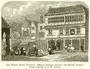 Le White Hart, Taunton, résidence de Jeffreys pendant les Assises sanglantes