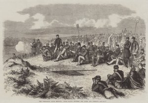 La Réunion de Prix de Wimbledon, Match de Tir entre les Lords et les Communes (gravure) - English School