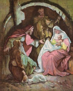 Les rois mages trouvant l