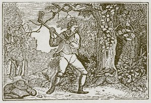 Le bois et le clown (gravure) - English School