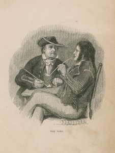 Le Fil; illustration de Poor Jack par Frederick Marryat - English School