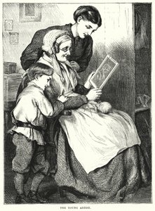 Le jeune artiste (gravure) - English School