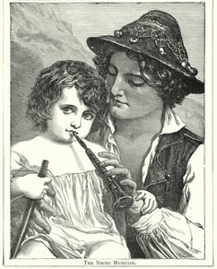 Le Jeune Musicien (gravure) - English School