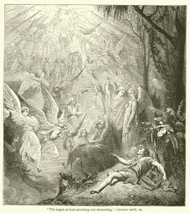 "Les anges de Dieu montant et descendant", Genèse, xxviii - English School