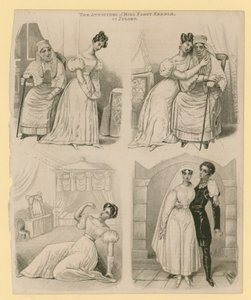 Les attitudes de Mlle Fanny Kemble en Juliette - English School