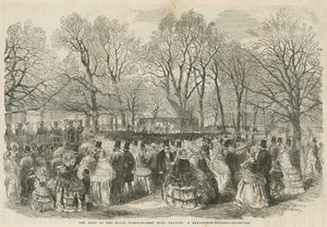 La fanfare des Royal Horse Guards Blue jouant dans les jardins de Kensington - English School