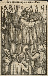 Le bûcher de Thomas Man (gravure) - English School