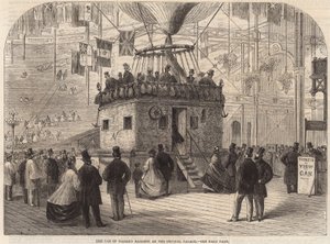 La nacelle du ballon de Nadar au Crystal Palace