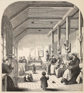 La nurserie des condamnés à Brixton, illustration de The Criminal Prisons of London and Scenes from Prison Life par Henry Mayhew et John Binny, pub. 1862 - English School