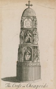La croix de Cheapside, Londres - English School