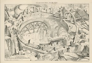 La coupole de la nouvelle église de l