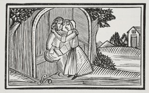 La mort de Guy, illustration de Chap-books du XVIIIe siècle par John Ashton, pub. 1882