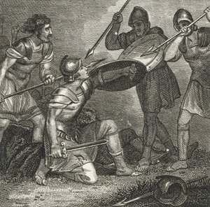 La mort de Spartacus (gravure) - English School