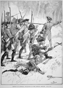 La défaite et la mort du général Edward Braddock dans l