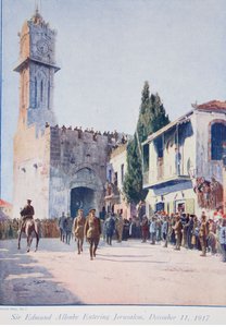Les libérateurs de Jérusalem : entrée historique de Sir Edmund Allenby dans la ville sainte, 1914-19 - English School