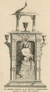 La fontaine à boire à ériger à Regent Circus