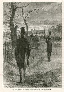 Le duel entre le duc de Wellington et le comte de Winchelsea - English School