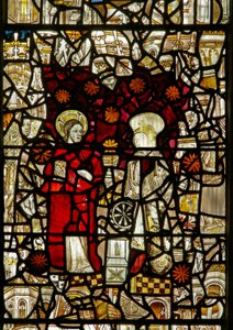 La fenêtre est représentant Sainte Catherine avec le Christ - English School