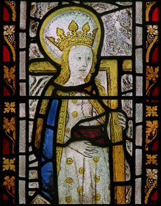 La fenêtre est représentant Sainte Hélène