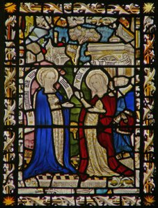 La fenêtre est représentant la Visitation - English School