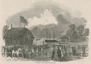 Le ferry sur la Serpentine, Hyde Park, Londres