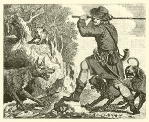 Le renard et le loup (gravure)
