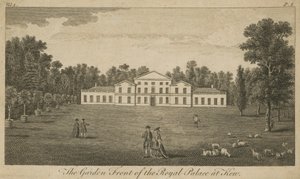 La façade du jardin du palais royal à Kew, Londres