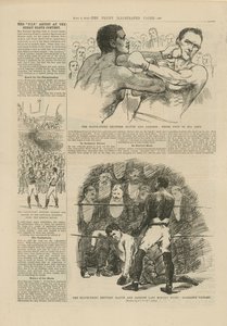 Le combat de gants entre Slavin et Jackson - English School