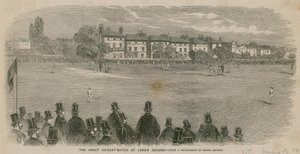 Le grand match de cricket à Lords Ground - English School