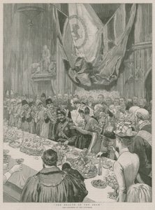 La santé du Shah; Le déjeuner à Guildhall, Londres - English School