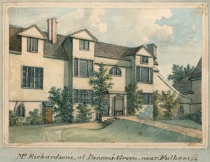 Maison de Samuel Richardson à Parsons Green, près de Fulham, Londres - English School