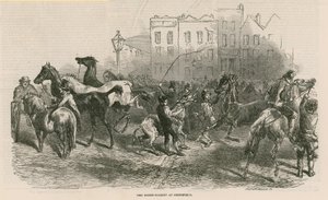 Le marché aux chevaux à Smithfield
