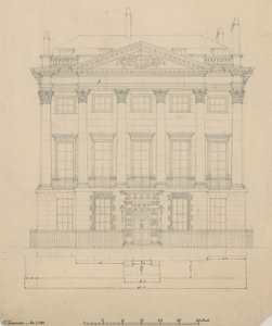 La maison de M. Scotmother, Cavendish Square, Londres - English School