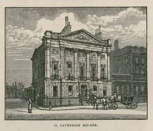 La maison de M. Scotmother, Cavendish Square, Londres - English School