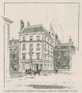 La maison où Lord Randolph Churchill est mort - English School