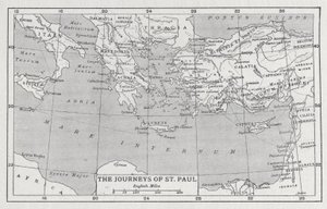 Les voyages de Saint Paul (lithographie) - English School
