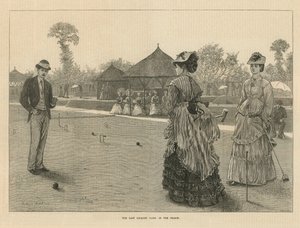Le dernier jeu de croquet de la saison - English School