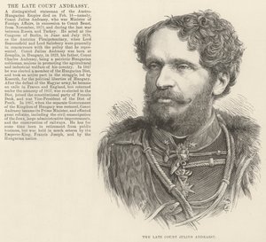 Feu le comte Julius Andrassy (gravure)
