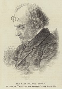 Feu le Dr John Brown, auteur de "Rab et ses amis" (gravure) - English School