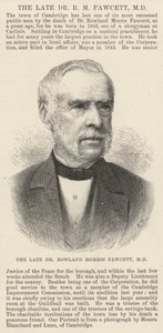 Feu Dr Rowland Morris Fawcett, MD (gravure)