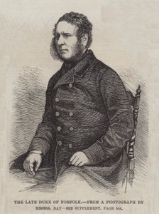 Le défunt Duc de Norfolk (gravure) - English School