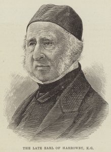 Feu le comte de Harrowby, KG - English School
