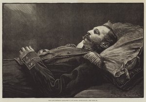 Le défunt empereur Alexandre II de Russie après la mort