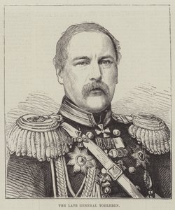Feu le général Todleben (gravure) - English School