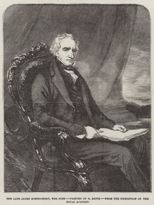 Feu James Montgomery, le poète (gravure) - English School