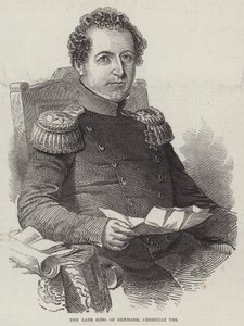 Feu le roi de Danemark, Christian VIII (gravure)