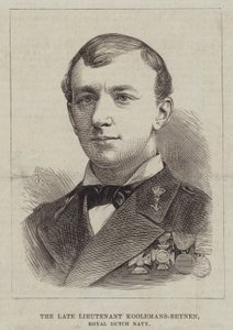 Feu le lieutenant Koolemans-Beynen, marine royale néerlandaise (gravure)