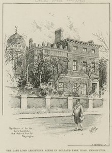 Maison du défunt Lord Leighton à Holland Park Road, Kensington, Londres - English School