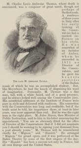 Le défunt M Ambroise Thomas (gravure) - English School