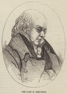 Le défunt M. Beranger (gravure) - English School